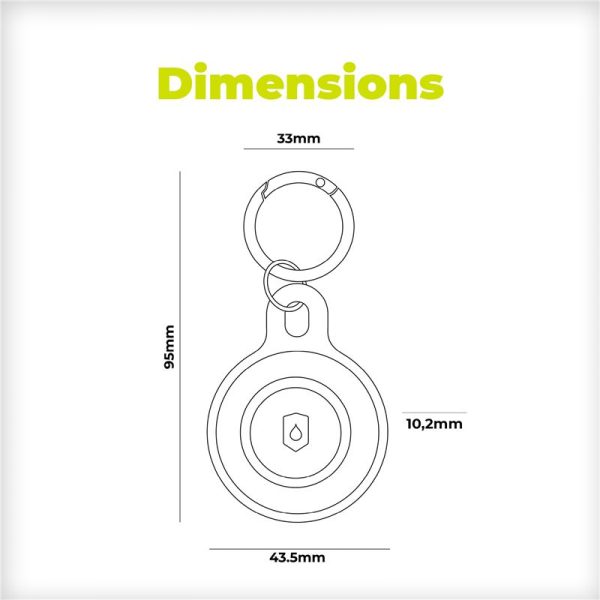 Mobile Origin AirTag Outdoor KeyChain red