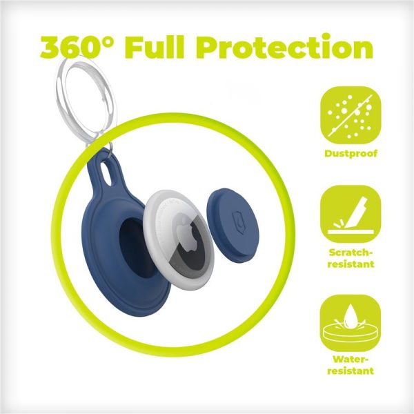 Mobile Origin AirTag Outdoor KeyChain white