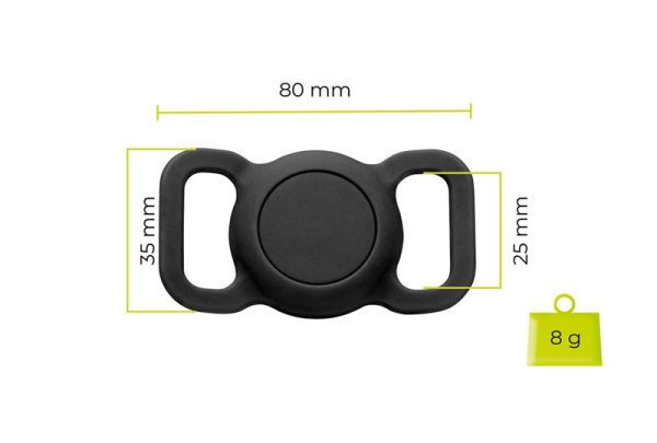 Mobile Origin AirTag Pet Collar black