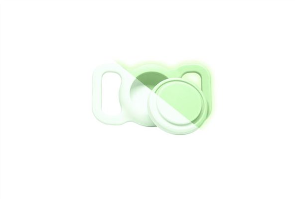 Mobile Origin AirTag Pet Collar luminous green