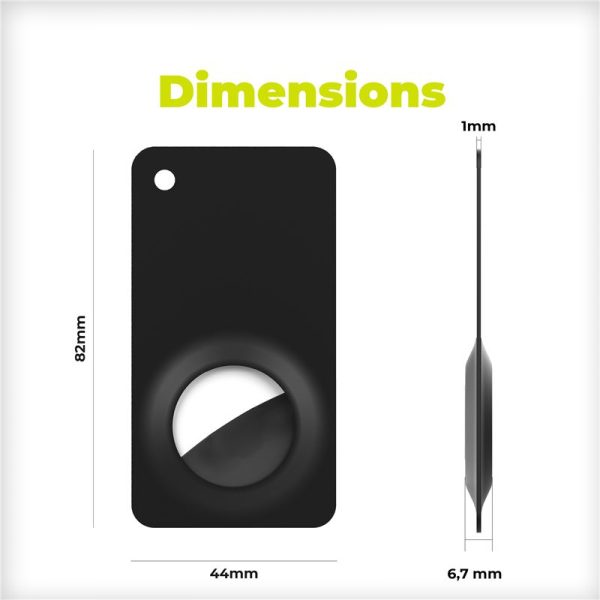 Mobile Origin AirTag Wallet Card white