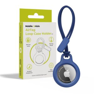 Mobile Origin Airtag Loop Case Holder A1 blue