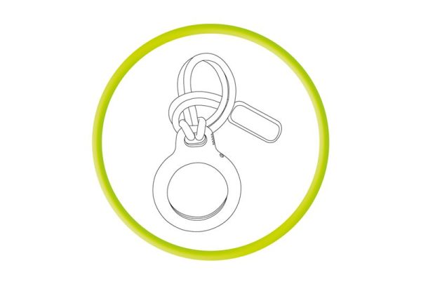 Mobile Origin Airtag Loop Case Holder A1 white