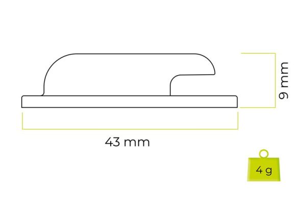 Mobile Origin Airtag Sticker Mount A2 - 2 pack white