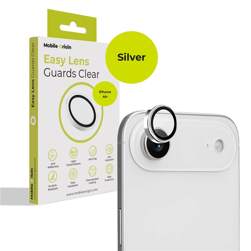 Mobile Origin Easy Lens Guards silver - iPhone Air