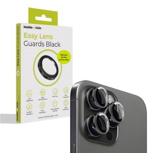 Mobile Origin Easy Lens guards black - iPhone 15 Pro / 15 Pro Max