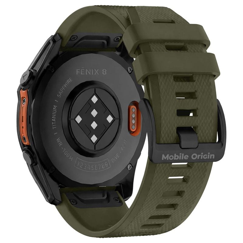 Mobile Origin Easy Strap Qucik Fit for Garmin 20mm Dark Green