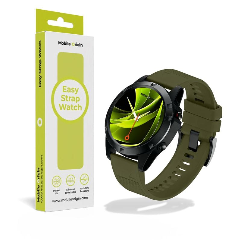 Λουράκι Garmin QuickFit 20mm Mobile Origin Easy Strap ES1 Silicone Dark Green