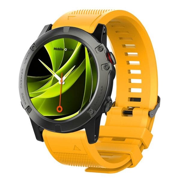 Mobile Origin Easy Strap Qucik Fit for Garmin 20mm Yellow