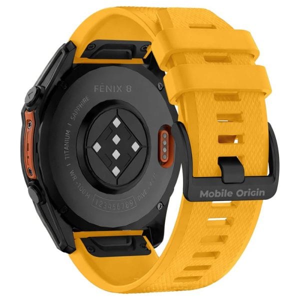 Mobile Origin Easy Strap Qucik Fit for Garmin 20mm Yellow