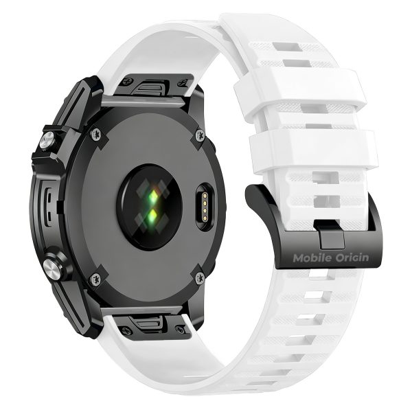Mobile Origin Easy Strap Quick Fit for Garmin 22mm White