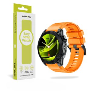Mobile Origin Easy Strap Quick Fit for Garmin 26mm Orange