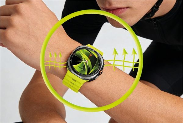 Mobile Origin Easy Strap Silicone Galaxy Watch Ultra 47mm Fluorescence Yellow