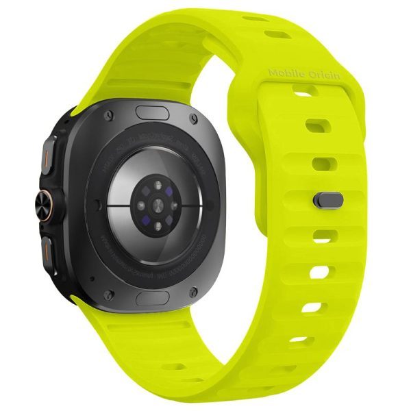 Mobile Origin Easy Strap Silicone Galaxy Watch Ultra 47mm Fluorescence Yellow