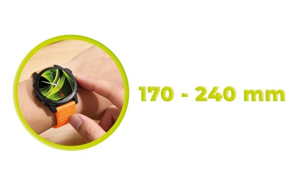 Mobile Origin Easy Strap Silicone Watch 20mm Orange