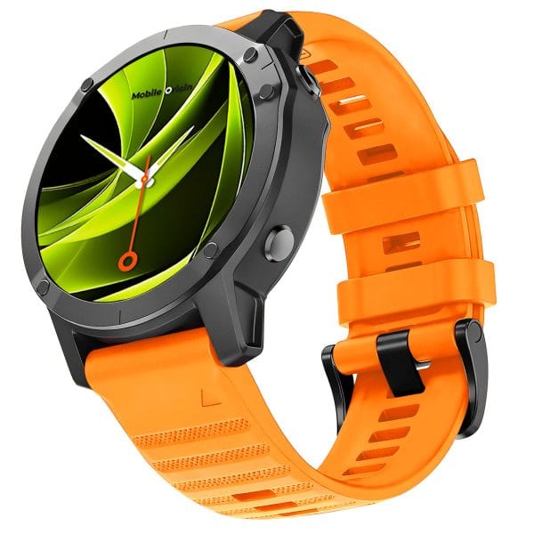 Mobile Origin Easy Strap Silicone Watch 20mm Orange