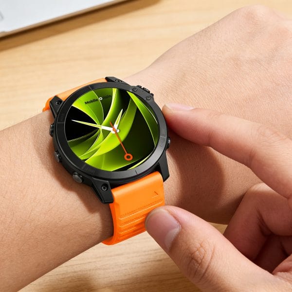 Mobile Origin Easy Strap Silicone Watch 20mm Orange