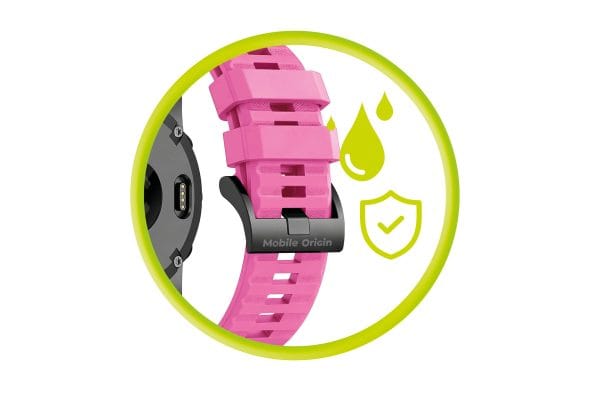 Mobile Origin Easy Strap Silicone Watch 20mm Pink