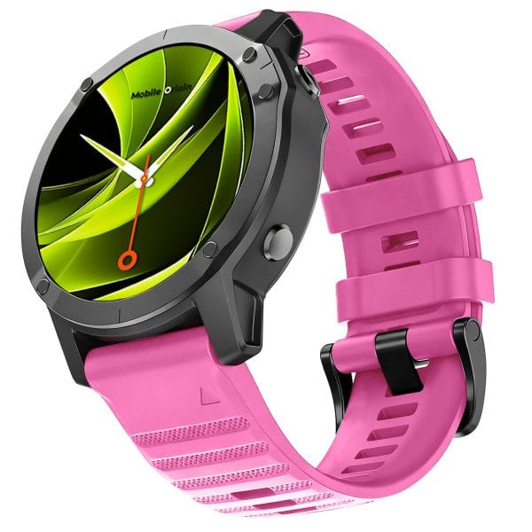 Mobile Origin Easy Strap Silicone Watch 20mm Pink