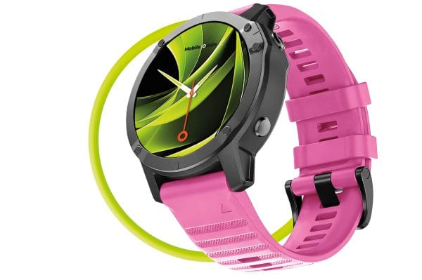Mobile Origin Easy Strap Silicone Watch 20mm Pink