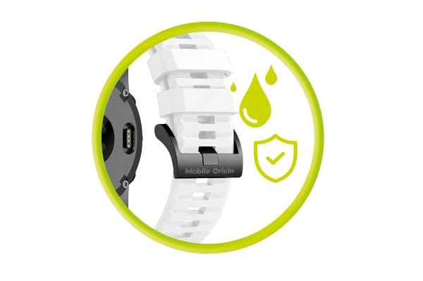 Mobile Origin Easy Strap Silicone Watch 20mm White