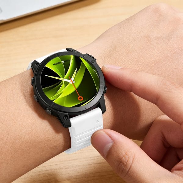 Mobile Origin Easy Strap Silicone Watch 20mm White