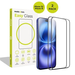 Mobile Origin EasyGlass iPhone 15/iPhone 16 2 pack