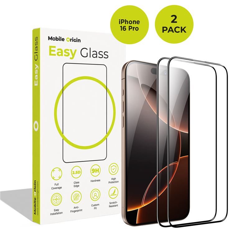 Mobile Origin EasyGlass iPhone 16 Pro 2 pack