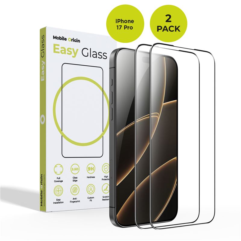 Mobile Origin EasyGlass iPhone 17 Pro 2 pack