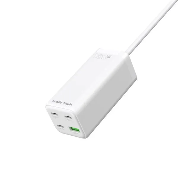 Mobile Origin GaN 100W Compact MultiHub Charger PW18 with 3x USB-C + USB-A