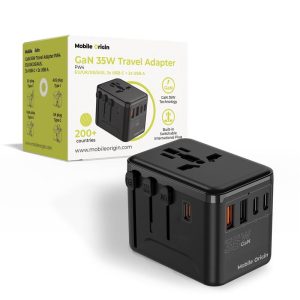 Mobile Origin GaN 35W Travel Adapter PW4 EU/UK/US/AUS 3x USB-C + 2x USB-A 