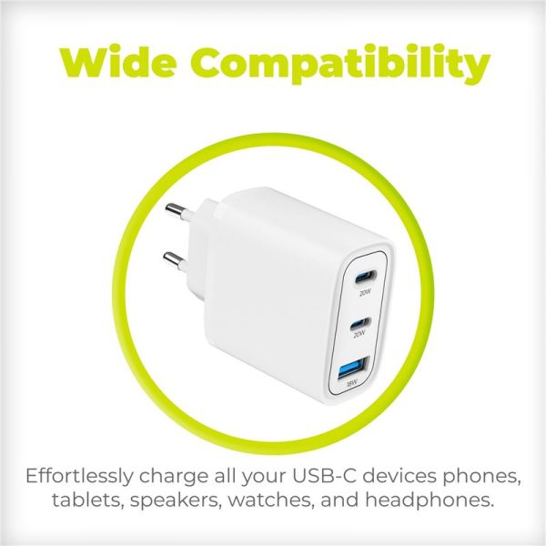 Mobile Origin GaN 40W Wall Charger MO13 white 1 USB-A + 2 USB-C