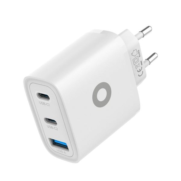 Mobile Origin GaN 40W Wall Charger MO13 white 1 USB-A + 2 USB-C
