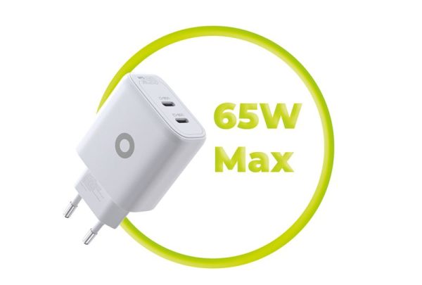 Mobile Origin GaN 65W Charger TÜV MO19 - Dual USB-C