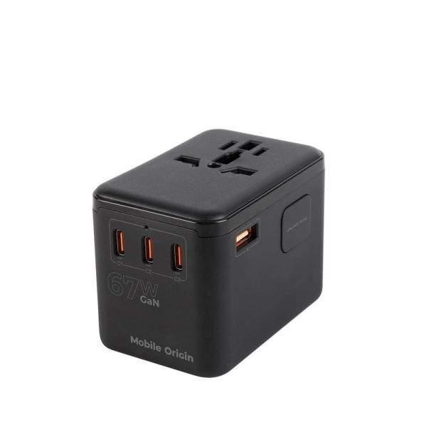 Mobile Origin GaN 67W Travel Adapter PW5 EU/UK/US/AUS 3x USB-C + USB-A