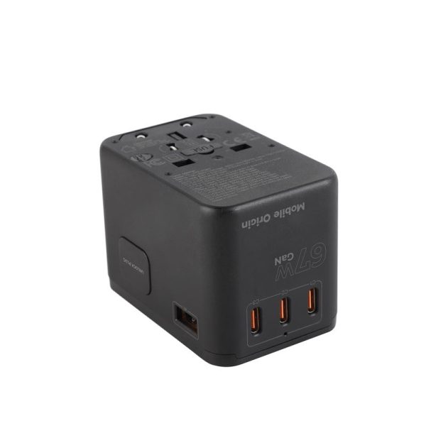 Mobile Origin GaN 67W Travel Adapter PW5 EU/UK/US/AUS 3x USB-C + USB-A
