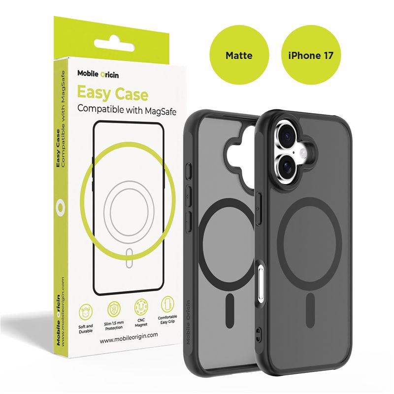 Mobile Origin Hybrid MagSafe Case matte black - iPhone 17
