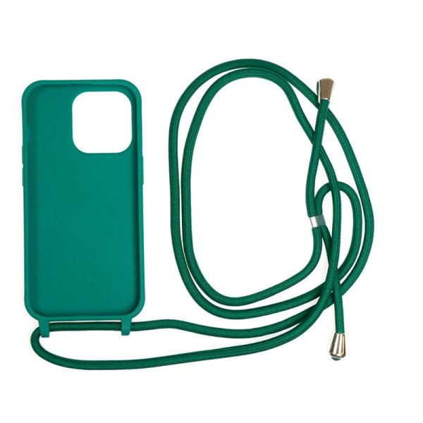 Mobile Origin Lanyard Case dark green - iPhone 14 Pro
