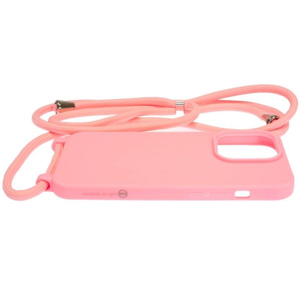 Mobile Origin Lanyard Case pink - iPhone 14 Pro