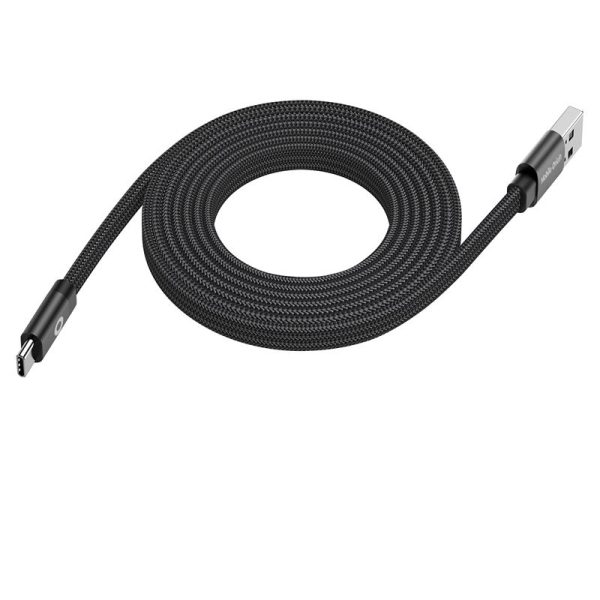 Mobile Origin Magnetic Flat Patented Original Cable USB-A to USB-C 1m black  