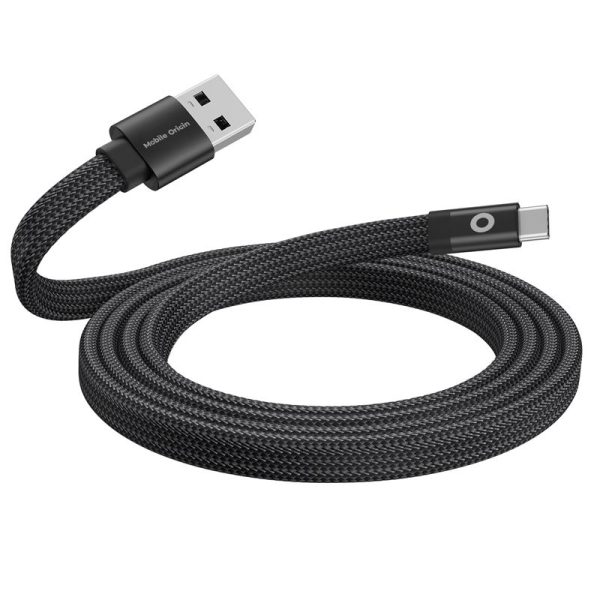 Mobile Origin Magnetic Flat Patented Original Cable USB-A to USB-C 1m black  