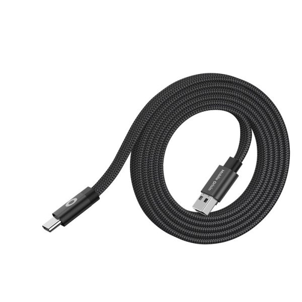 Mobile Origin Magnetic Flat Patented Original Cable USB-A to USB-C 1m black  