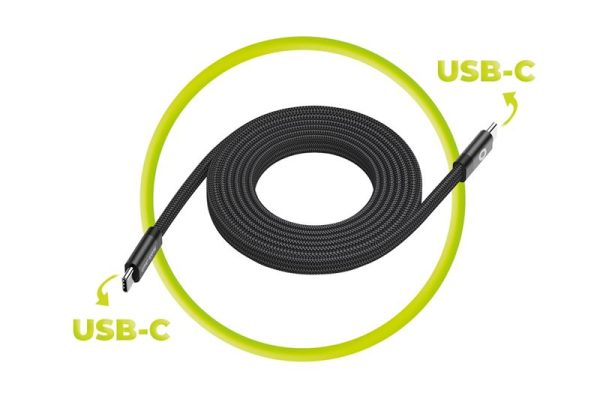 Mobile Origin Magnetic Flat Patented Original Cable USB-C to USB-C 1m black