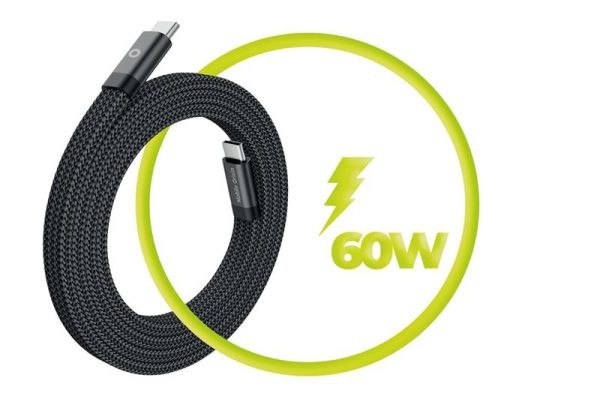 Mobile Origin Magnetic Flat Patented Original Cable USB-C to USB-C 1m black