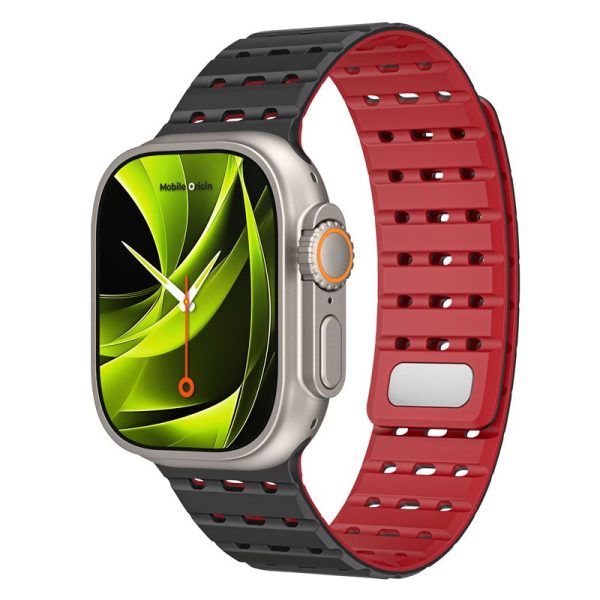 Mobile Origin Magnetic Strap black/red - Apple Watch 49mm/46mm/45mm/44mm
