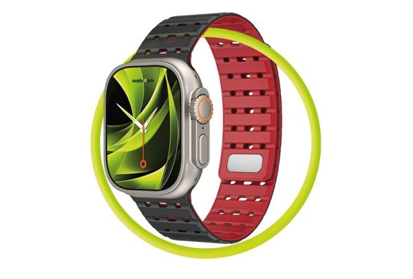 Mobile Origin Magnetic Strap black/red - Apple Watch 49mm/46mm/45mm/44mm