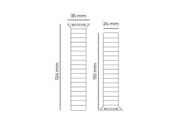 Mobile Origin Magnetic Watch Strap II black/black - Apple Watch 49mm/46mm/45mm/44mm