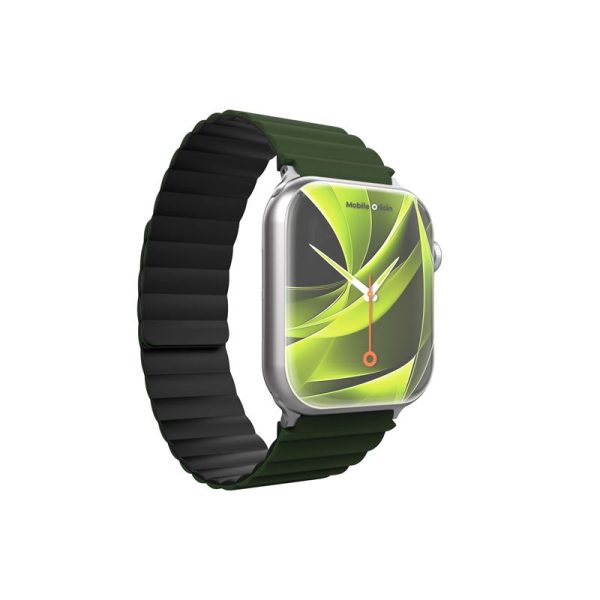 Mobile Origin Magnetic Watch Strap II green/black - Apple Watch 49mm/46mm/45mm/44mm