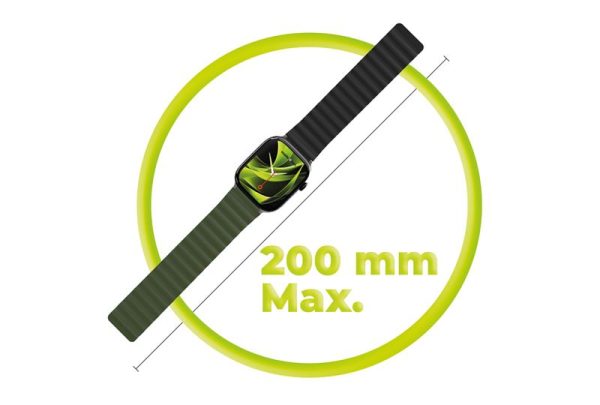 Mobile Origin Magnetic Watch Strap II green/black - Apple Watch 49mm/46mm/45mm/44mm