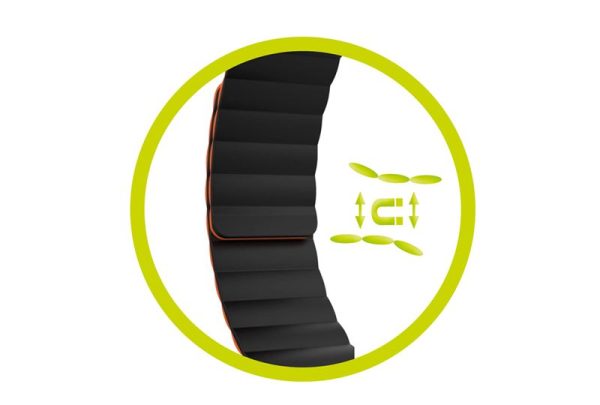 Mobile Origin Magnetic Watch Strap II orange/black - Apple Watch 49mm/46mm/45mm/44mm